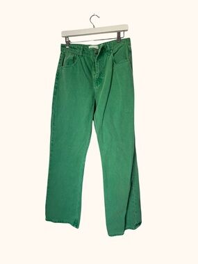 GREY LAB Green Denim Pants